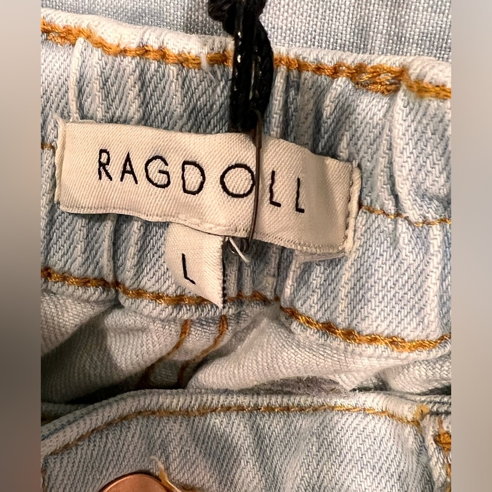 RAG DOLL LA WIDE LEG JEANS‎ SIZE LARGE - Picture 4 of 8